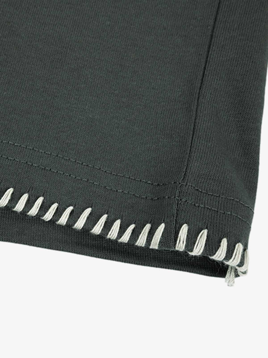 Minimal Exposed Stitch Design T-Shirt