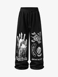 Dark Graphic Print Sweatpants