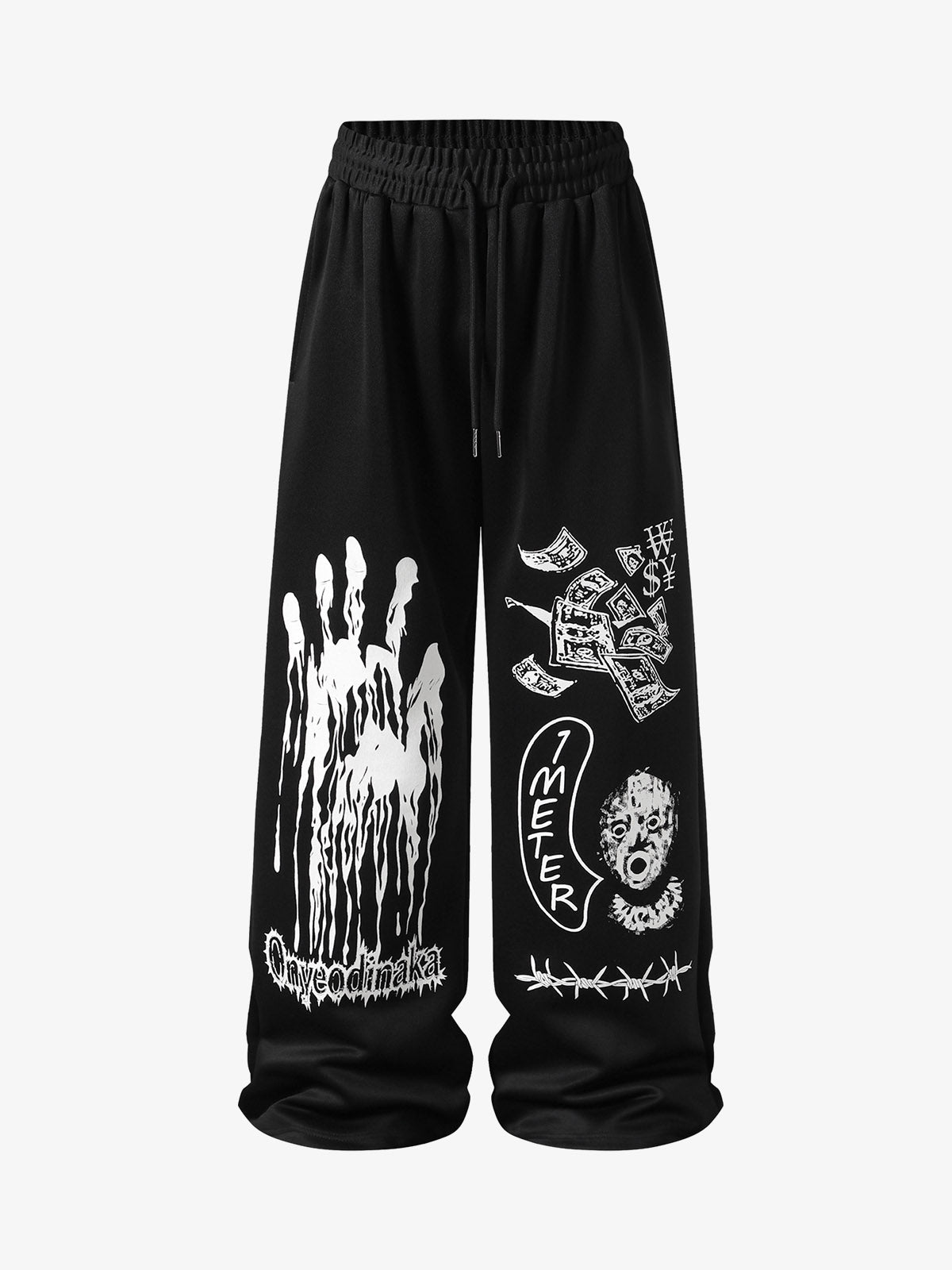 Dark Graphic Print Sweatpants