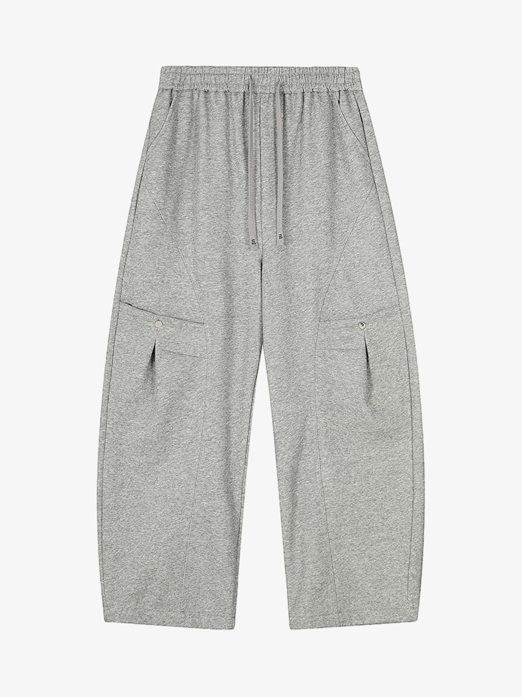 Riveted Pleated Drawstring Barrel Pants