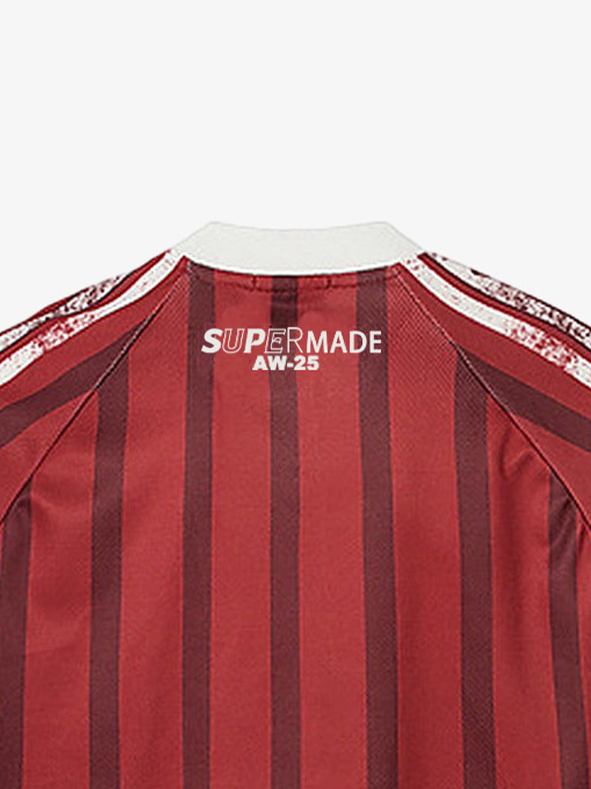 Retro Striped 88 Print Graphic Jersey Long-Sleeved T-Shirt - 2618