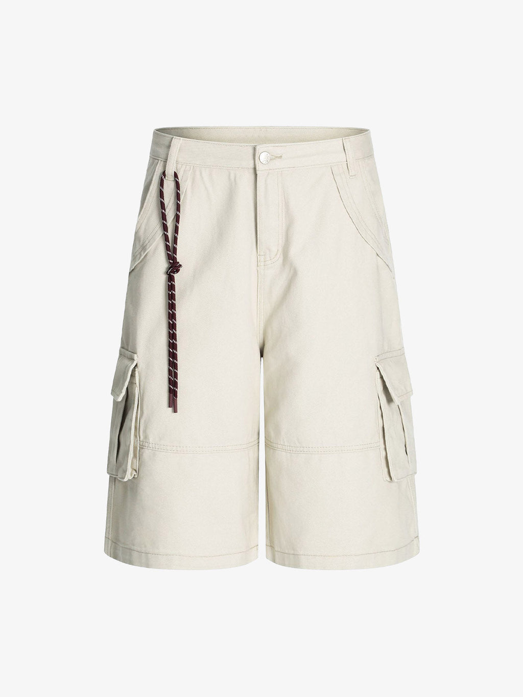 Adjustable Drawstring Cargo Jort