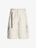 Adjustable Drawstring Cargo Jort