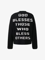 Street Cross Lettering Print Long-Sleeved T-Shirt - 2608