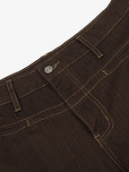 Vintage Contrast Thread Barrel Pants