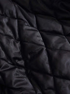 Retro Suede Texture Shearling Collar Fleece Bomber Jacket