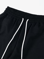 Street Patterned Striped Barrel Casual Pants