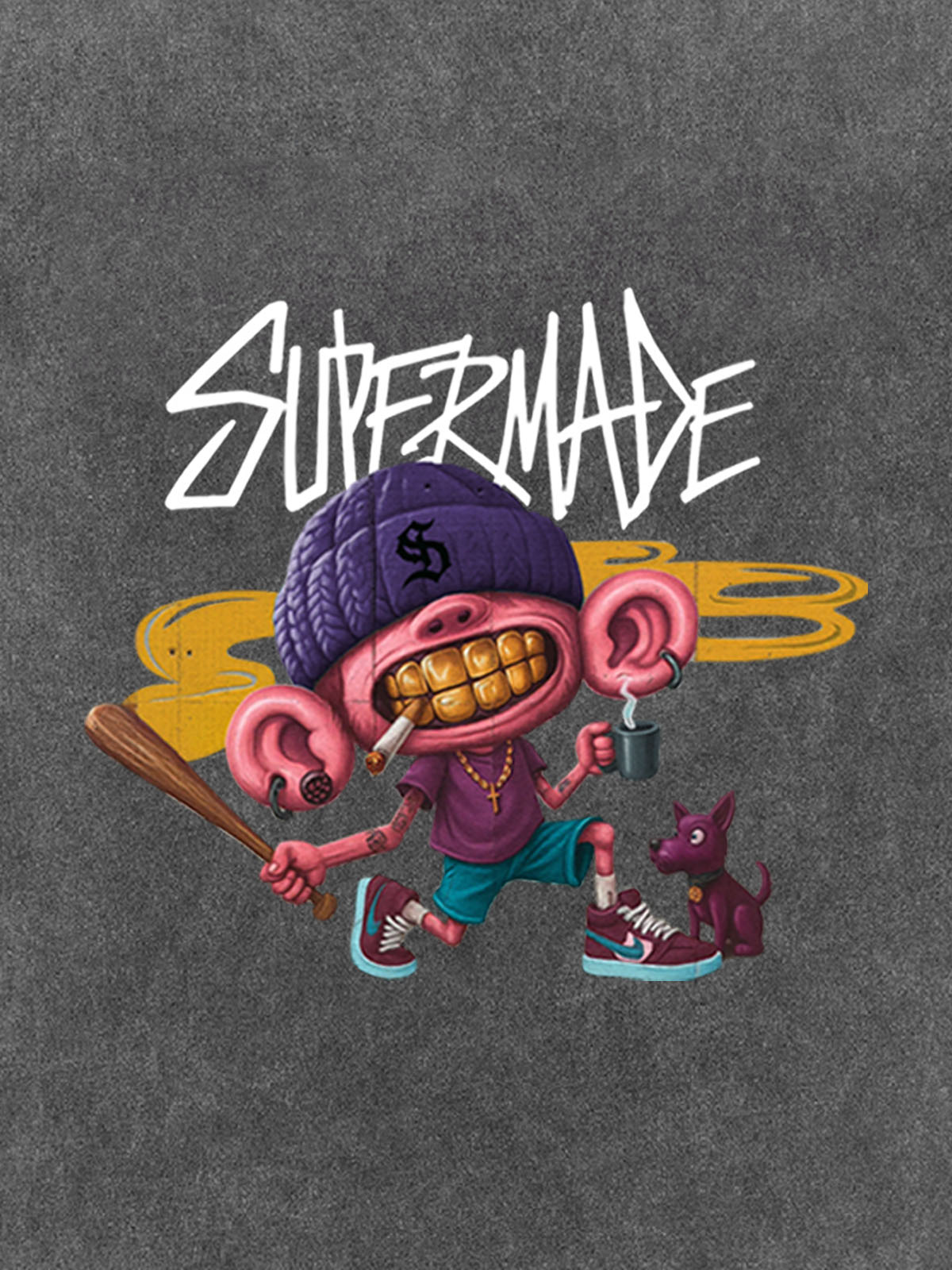 Theprecipice Cartoon Graffiti Trendy Weird Kid T-Shirt
