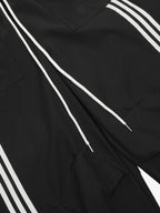 Striped Zip-Up Track Jacket and Wide-Leg Track Pants Set