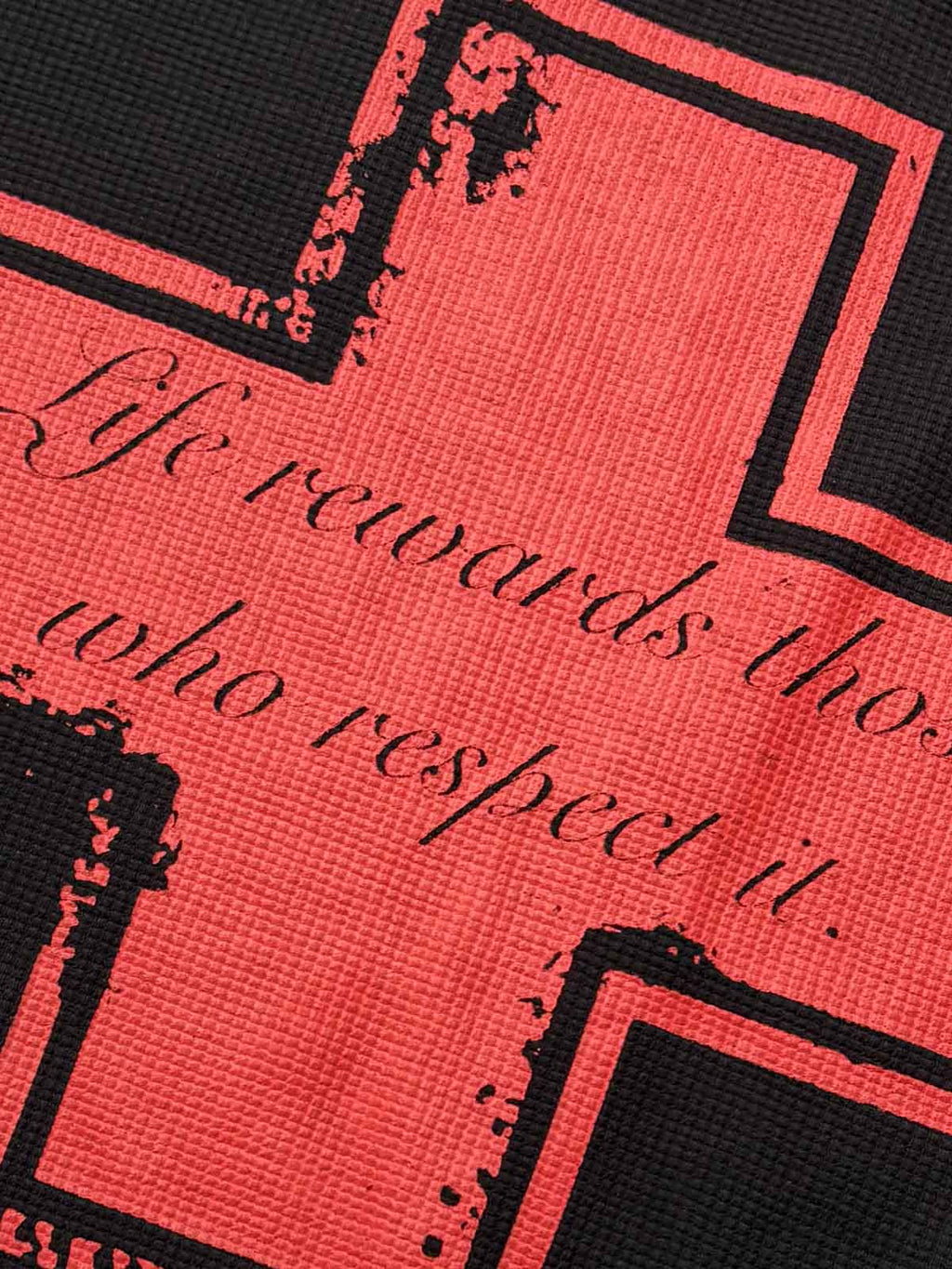 Street Cross Lettering Print Long-Sleeved T-Shirt - 2608