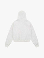 Street Hip-Hop Rhinestone Cropped Zip Up Hoodie