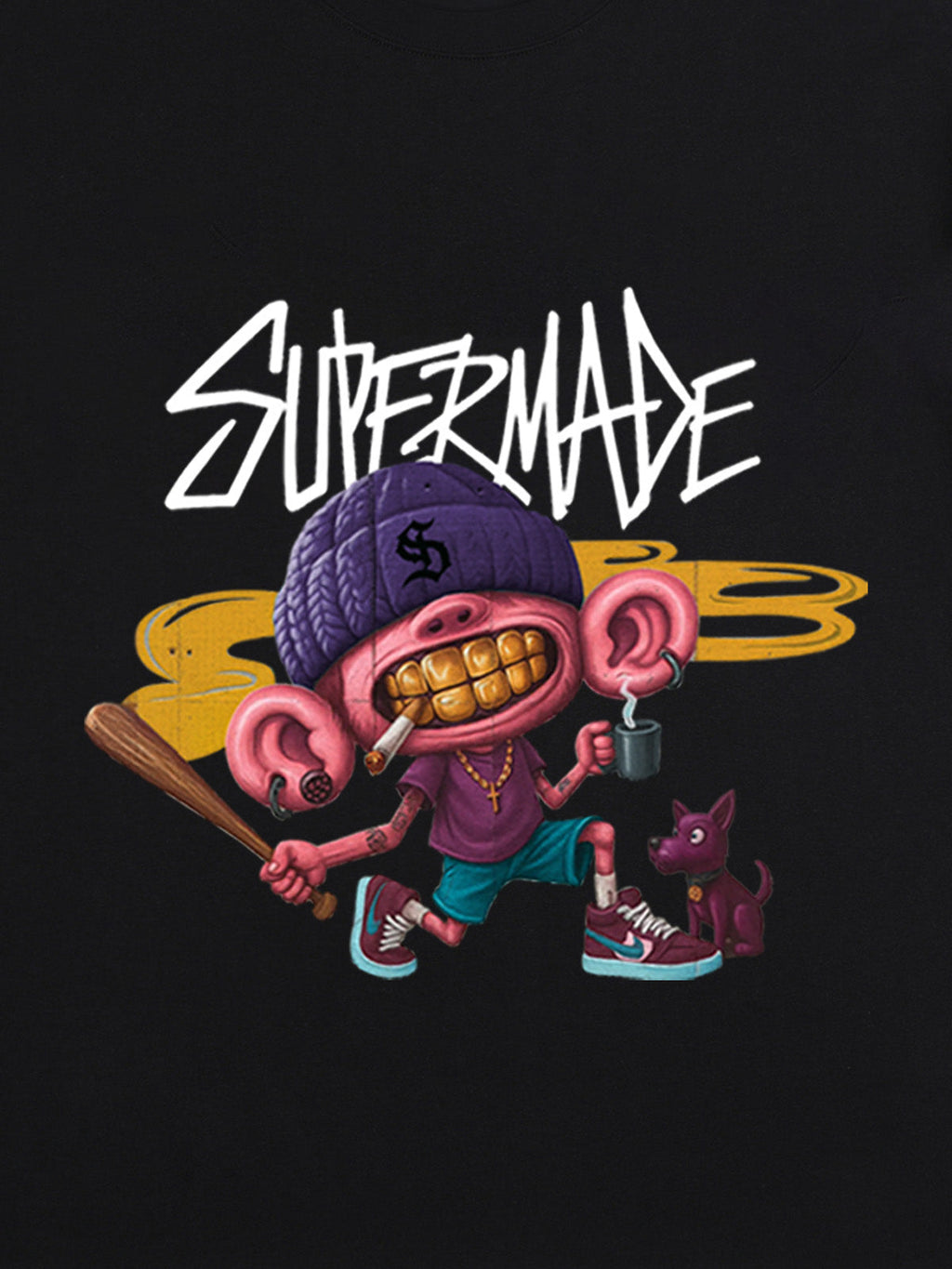 Theprecipice Cartoon Graffiti Trendy Weird Kid T-Shirt