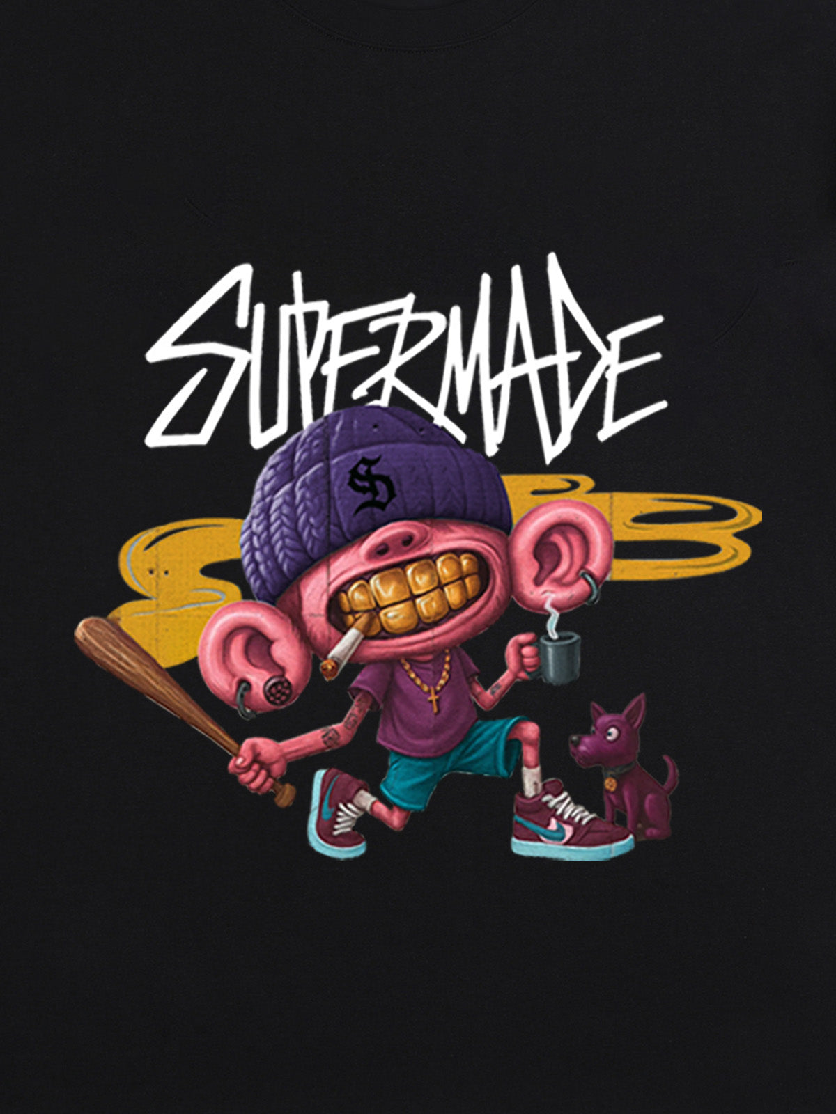 Theprecipice Cartoon Graffiti Trendy Weird Kid T-Shirt