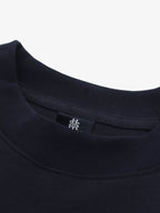 Gradient Letter Print Patchwork Faux Two-Piece Long-Sleeved T-Shirt