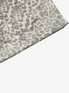 Street Leopard Camouflage Pleated Barrel Jeans