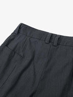 Pleated Wide Leg Jorts