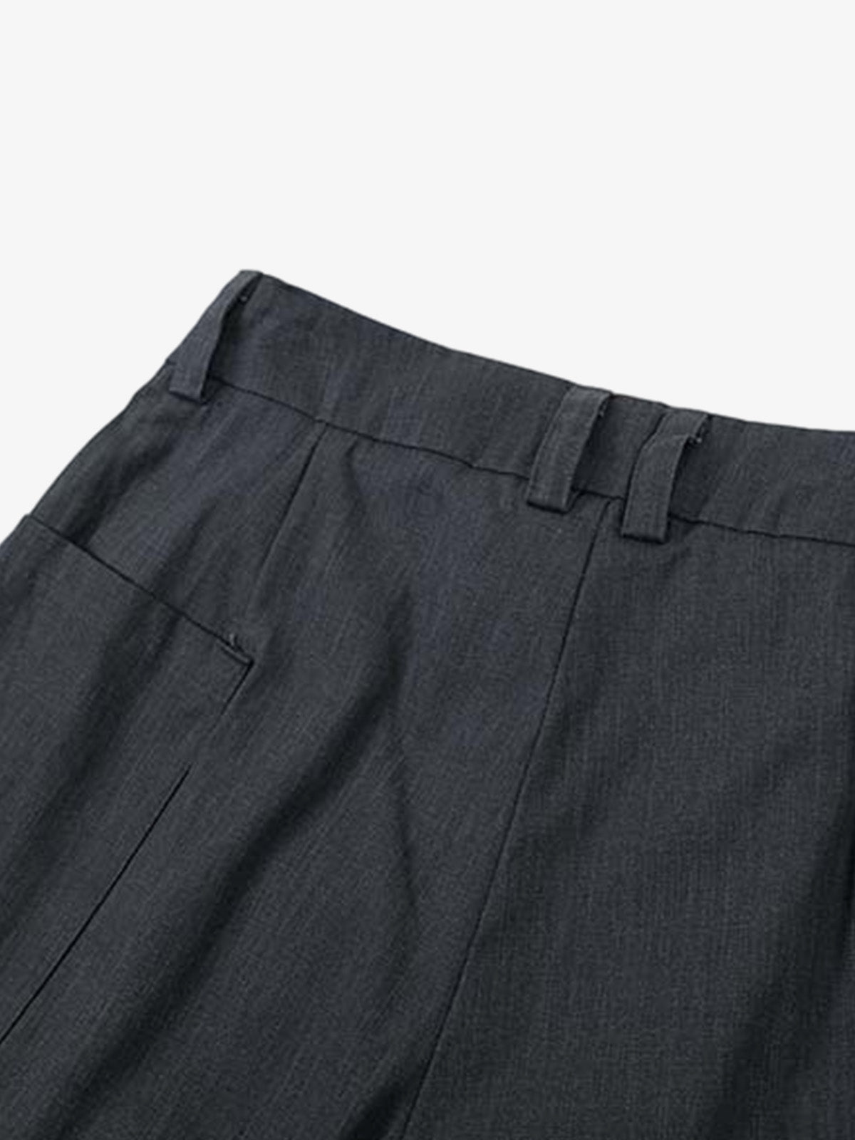Pleated Wide Leg Jorts