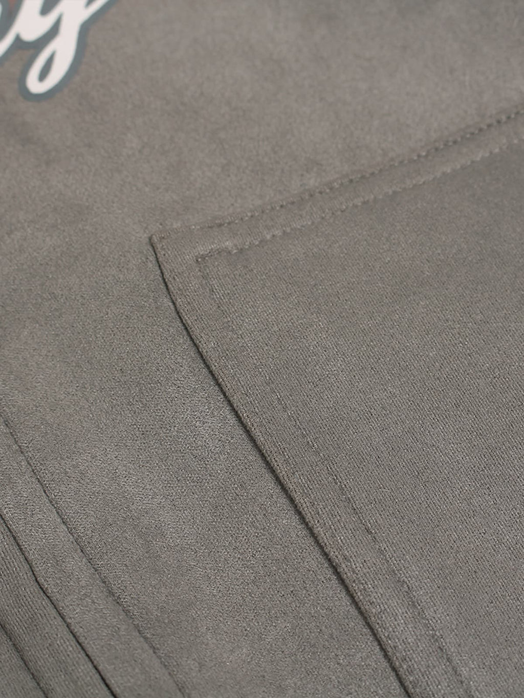 Suede Large Pocket Faux Two-Piece Zipper Short Jacket