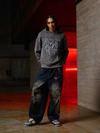 Original Distressed SPMD Graphic Cotton Hoodie