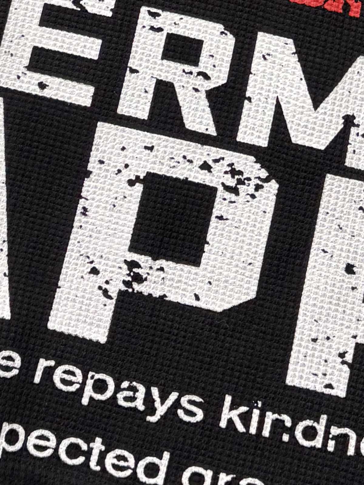 Street Cross Lettering Print Long-Sleeved T-Shirt - 2608