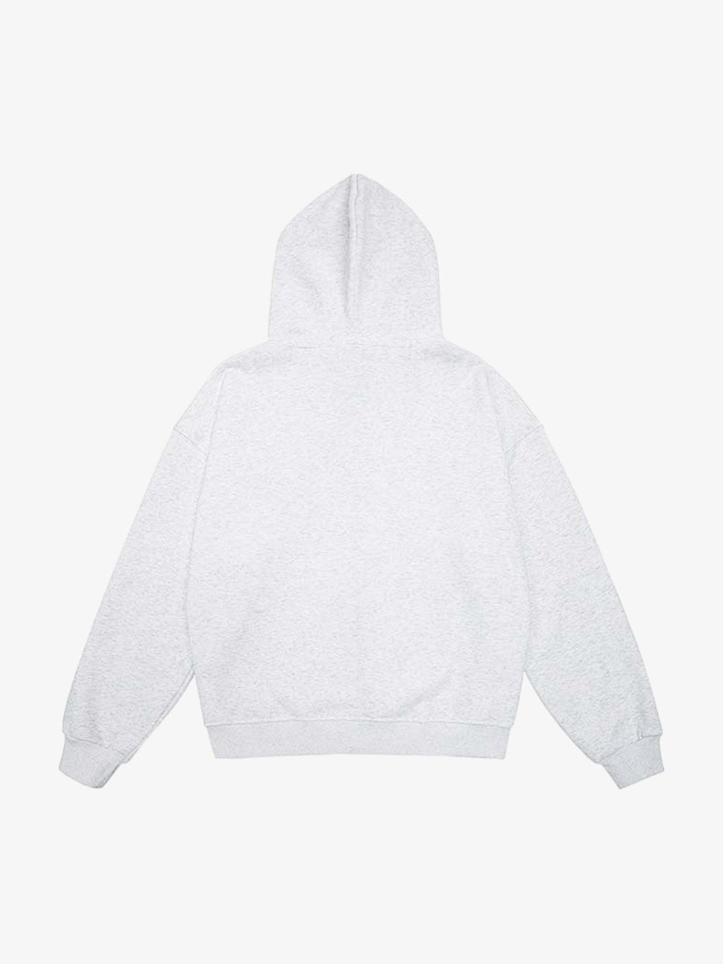 Letter Medal Embroidered Cardigan Fur Collar Zip Up Hoodie- 2502