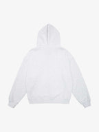 Letter Medal Embroidered Cardigan Fur Collar Zip Up Hoodie- 2502