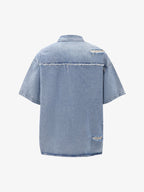 Denim Distressed Ripped Suit - 2460