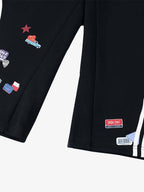 Street Patterned Striped Barrel Casual Pants