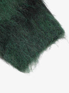 Embroidered Camouflage Shaggy Knitted Sweater