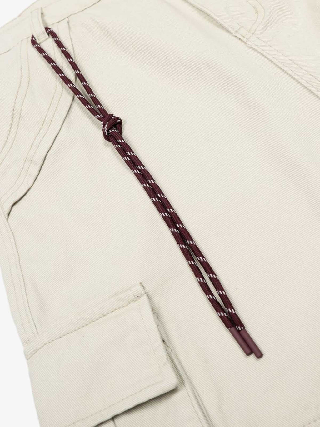 Adjustable Drawstring Cargo Jort