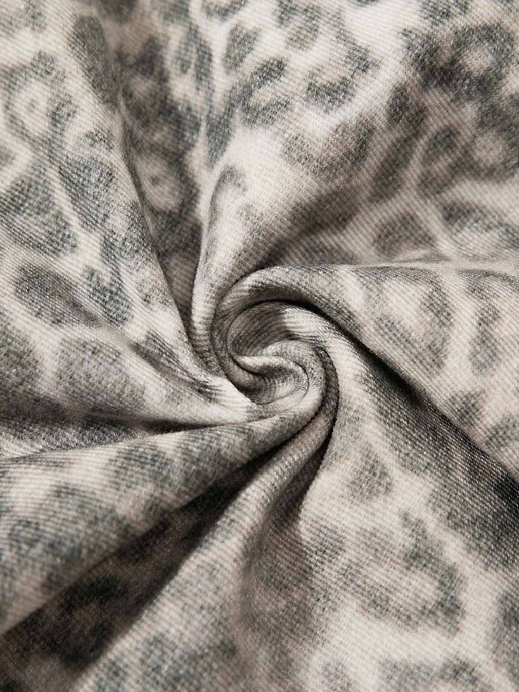 Street Leopard Camouflage Pleated Barrel Jeans