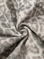 Street Leopard Camouflage Pleated Barrel Jeans