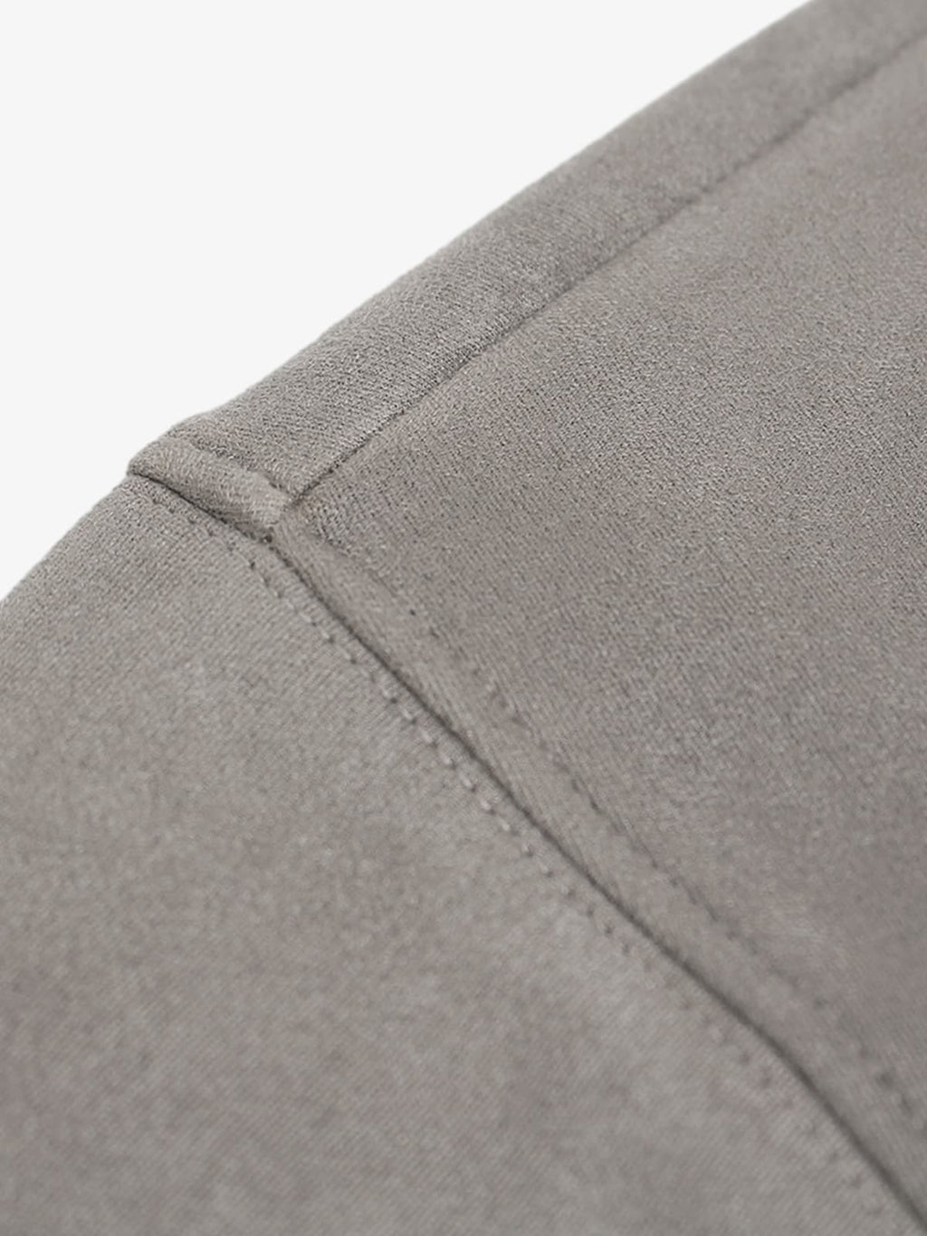 Suede Large Pocket Faux Two-Piece Zipper Short Jacket