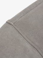 Suede Large Pocket Faux Two-Piece Zipper Short Jacket