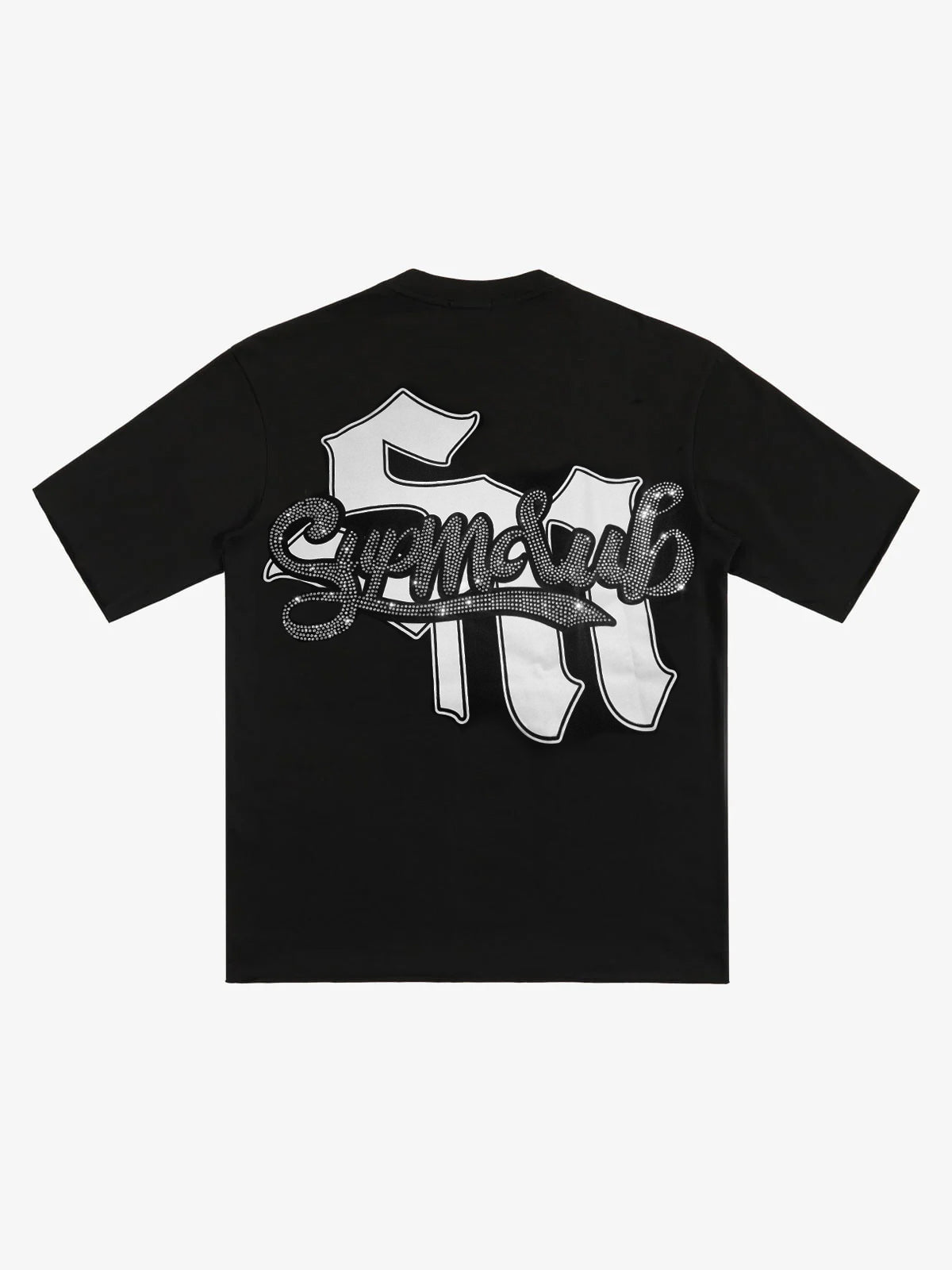 Retro Cupid Rhinestone Graphic T-Shirt