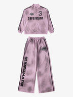 precipice Vintage Distressed NO.3 Stand Collar Tracksuit - 2591