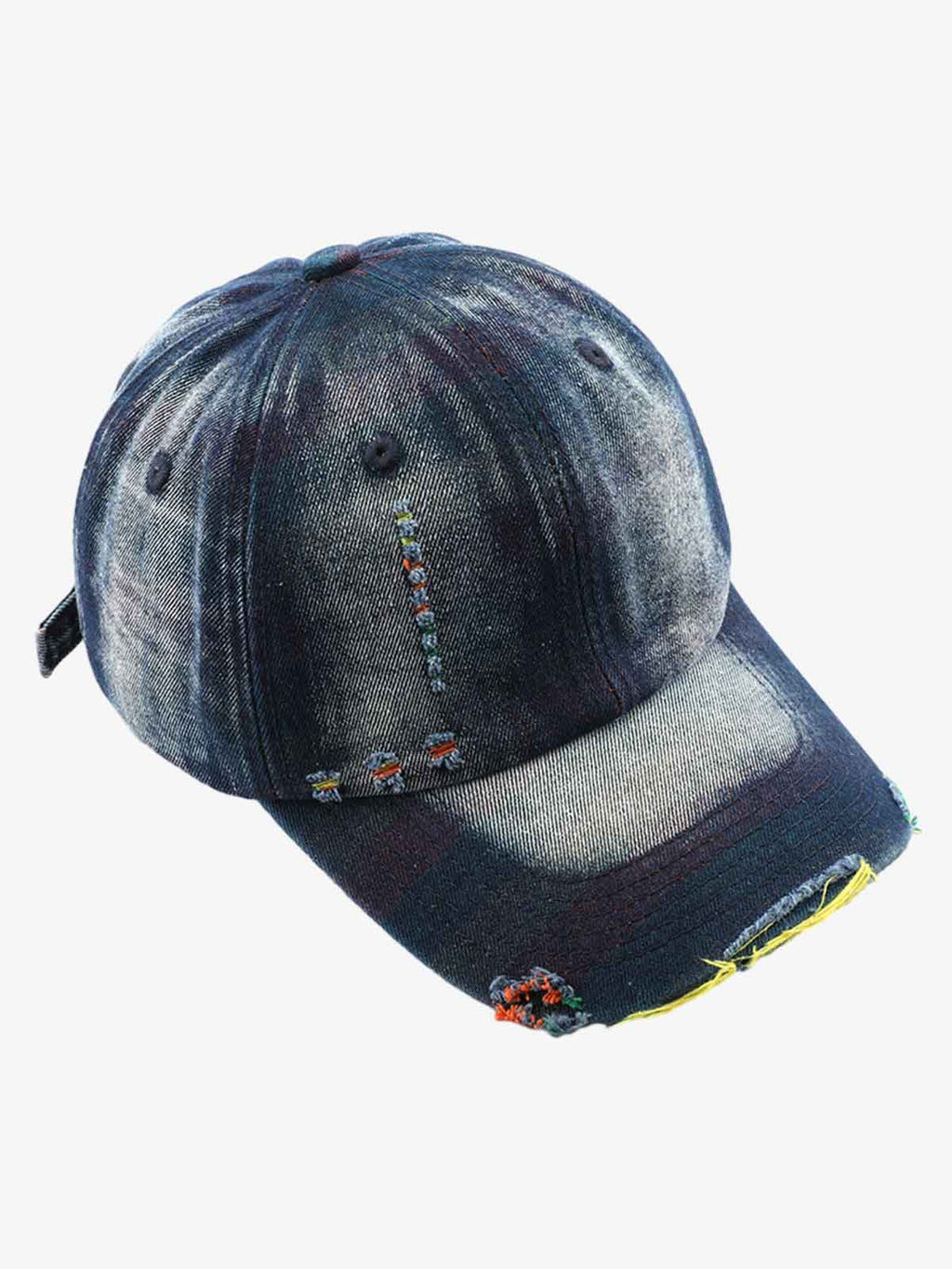 Vintage Washed Distressed Denim Baseball Cap