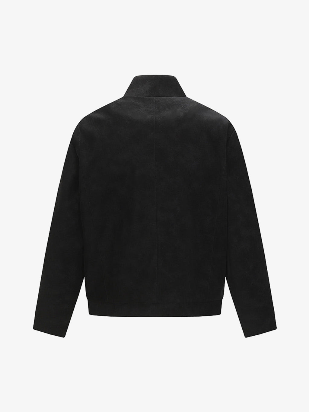 Suede Studded Zip Up Jacket