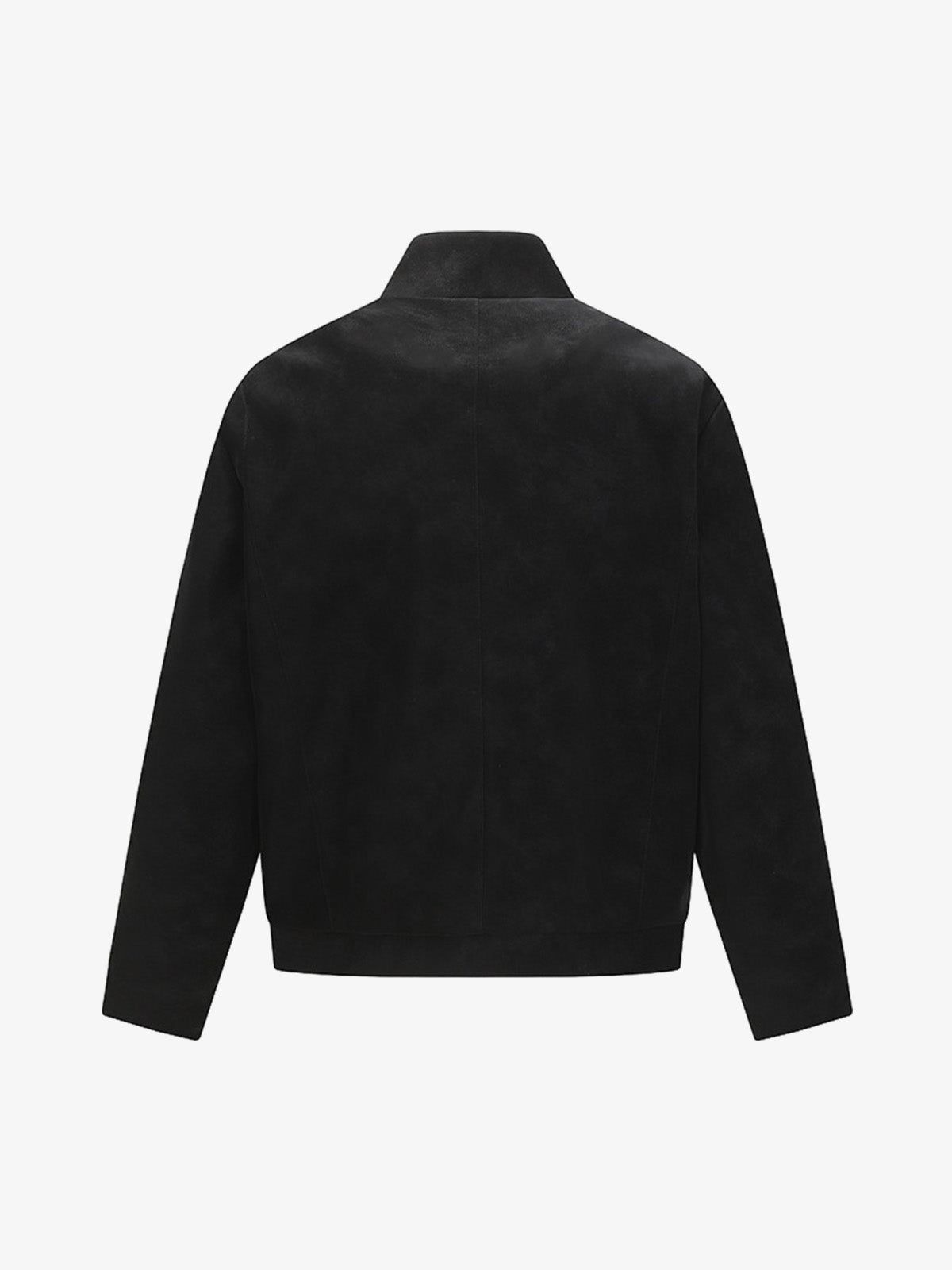 Suede Studded Zip Up Jacket
