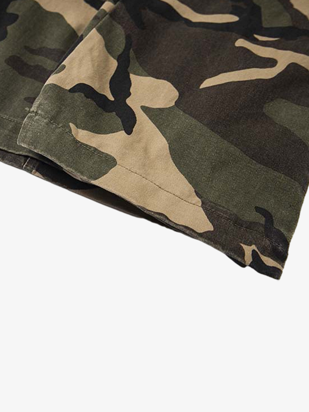 Camouflage Cotton Cargo Multi Pocket Jorts