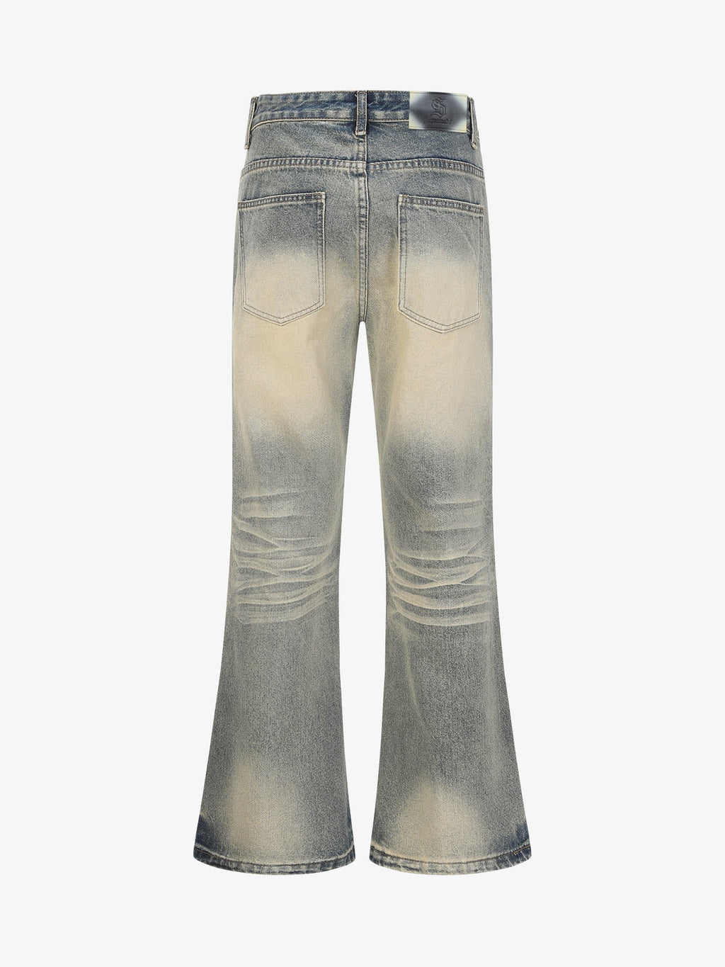 Vintage Washed Flare Jeans