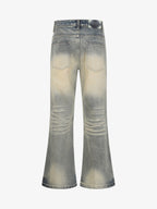 Vintage Washed Flare Jeans