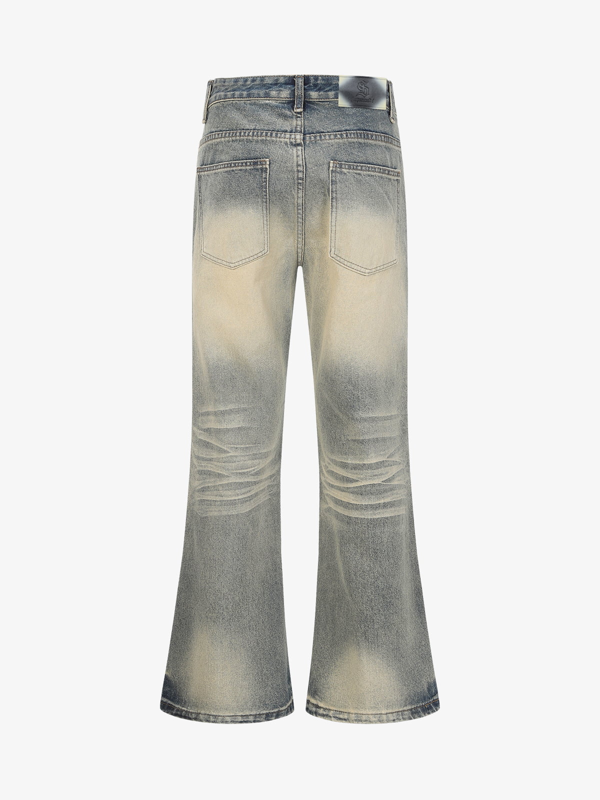 Vintage Washed Flare Jeans