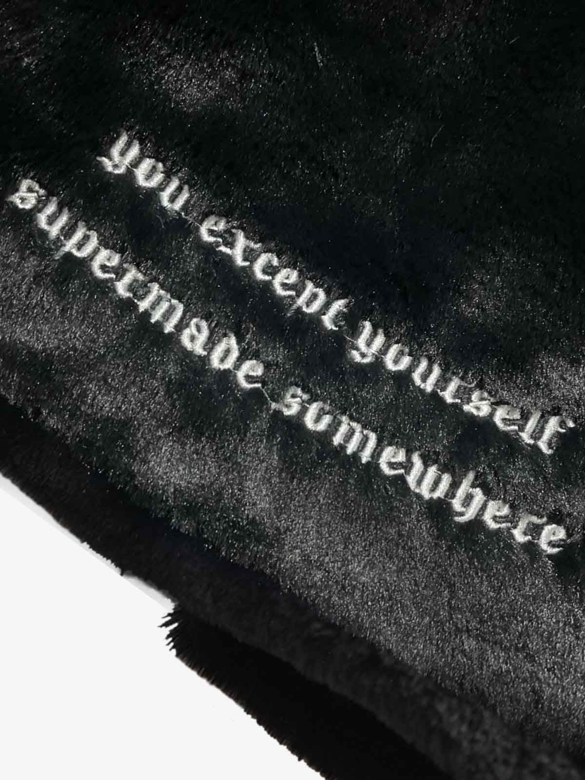 Theprecipice Street Letter Embroidered Fleece Jacket - 1838