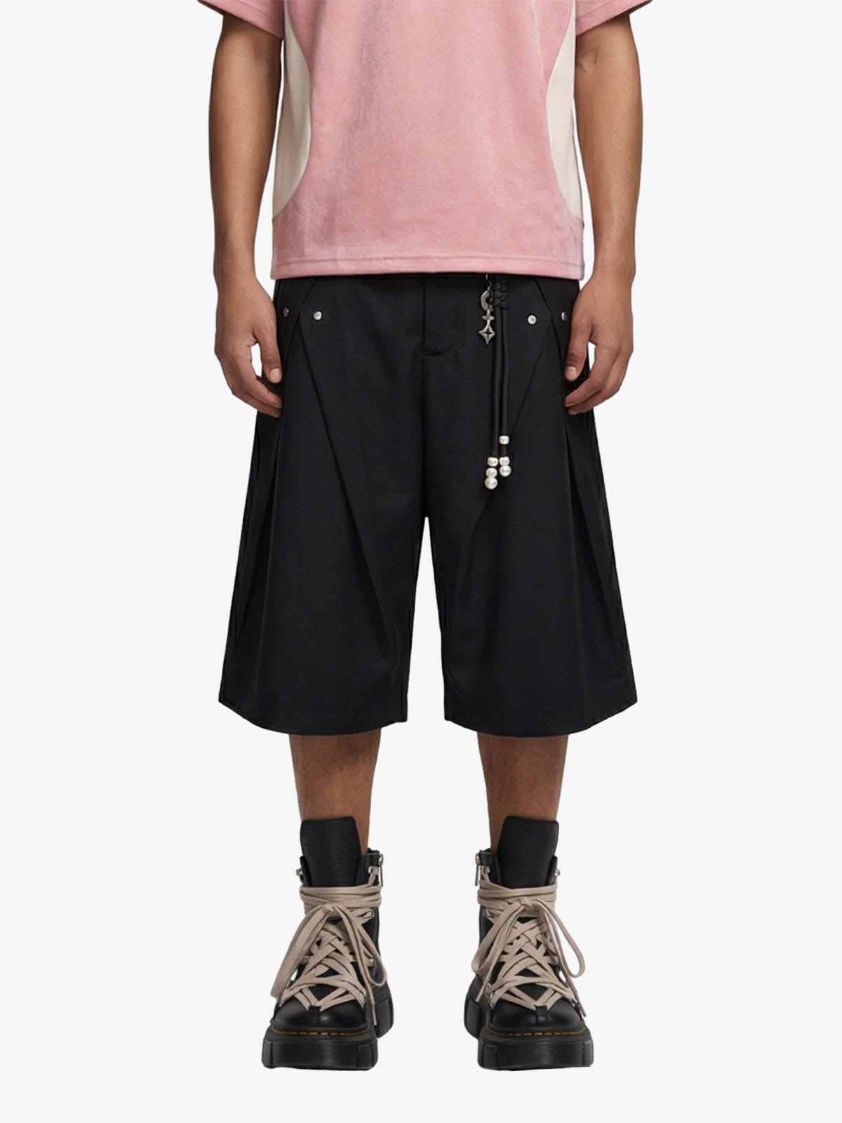 Vintage Deconstructed Pleated Shorts - 2580