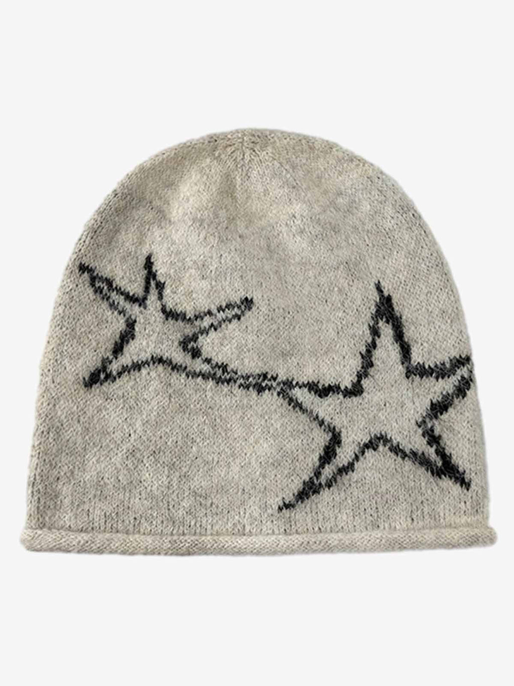 Star Pattern Knit Beanie