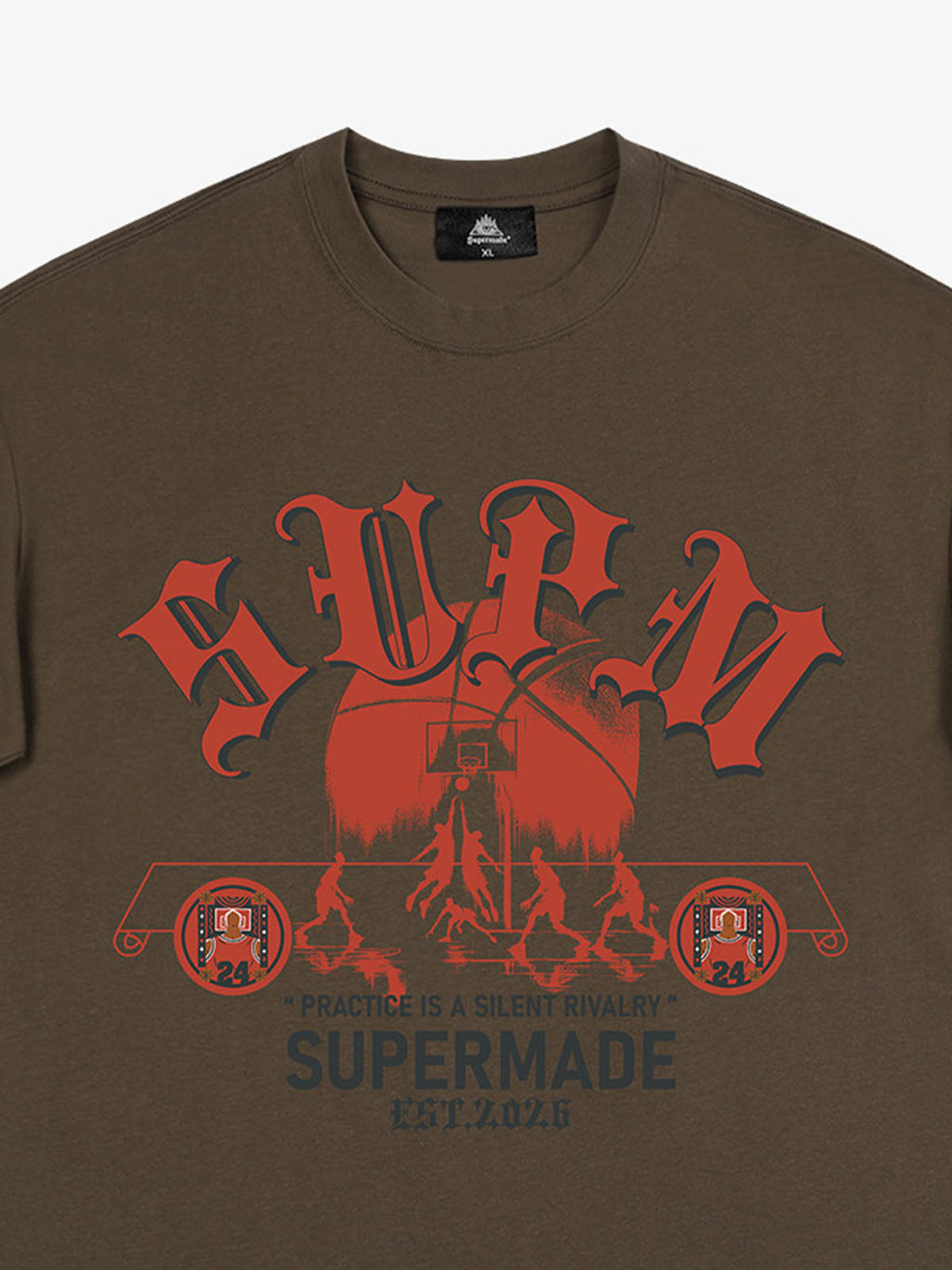 SUPM Slogan Graphic Retro Streetwear T-Shirt