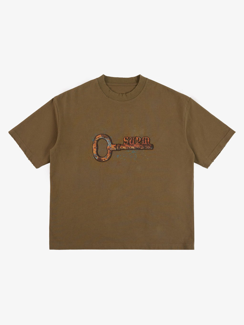 precipice Rusty Metal Key Print T-Shirt