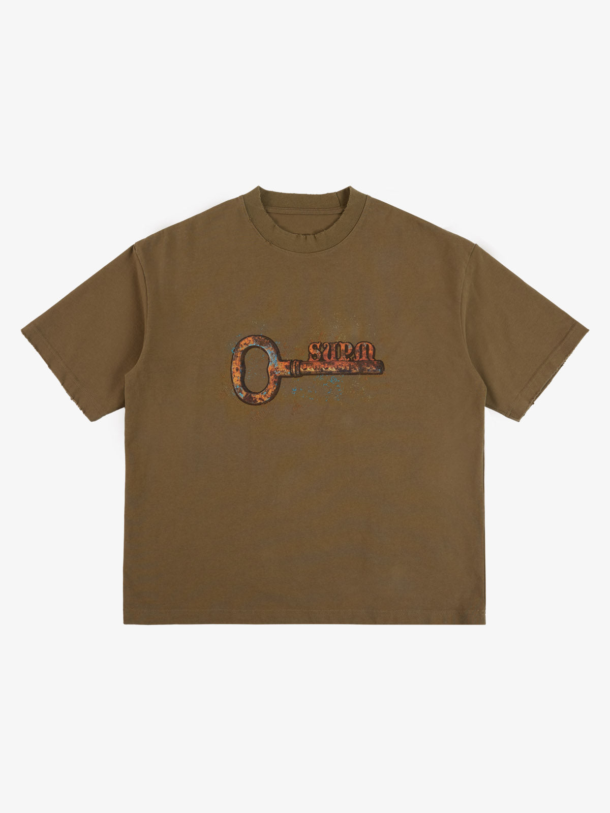 precipice Rusty Metal Key Print T-Shirt
