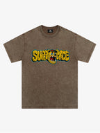 Street Graffiti Trendy Tiger Head Font T-Shirt